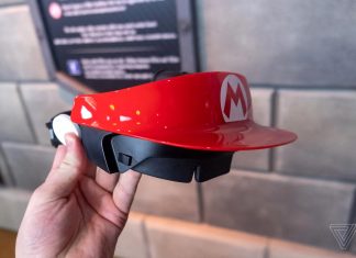 Gafas que Mira hizo para la atracción de Mario Kart Nintendo World