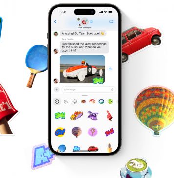 Pegatinas o stickers en la App de Mensajes en iOS 17