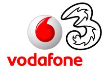 Logos de Vodafone y de 3