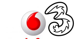 Logos de Vodafone y de 3