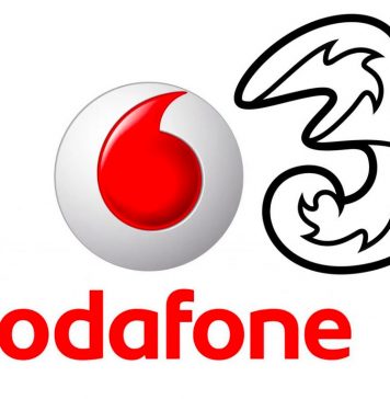 Logos de Vodafone y de 3