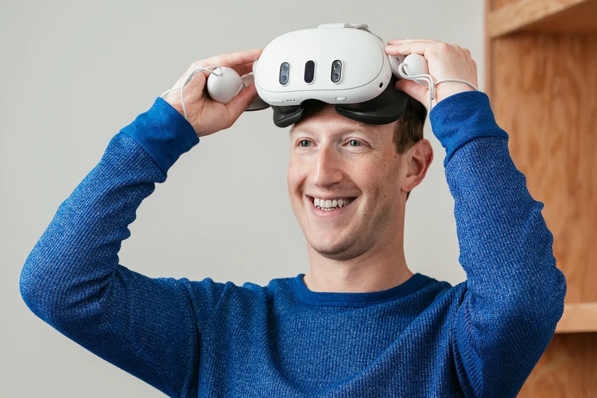 Mark Zuckerberg con las Quest 3