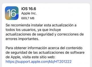 Actualización a iOS 16.6