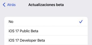 Actualizaciones beta de iOS 16 e iOS 17