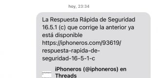Vista previa de un hilo de iPhoneros en Threads