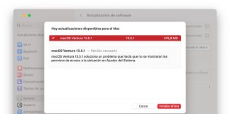 Actualización a macOS Ventura 13.5.1