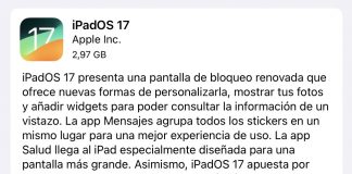 iPadOS 17 ya disponible