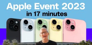 Keynote de presentación del iPhone 15 resumida en sólo 17 minutos