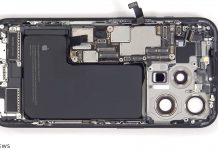 Interior del iPhone 15 Pro