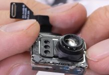 Módulo de la cámara teleobjetivo 5x con periscopio del iPhone 15 Pro Max