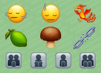 Nuevos emojis de la especificación 15.1