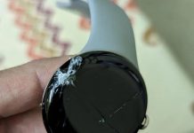 Pixel Watch con la pantalla rota que no se puede reparar