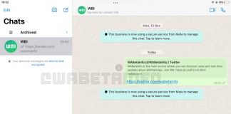 Versión de WhatsApp para iPad