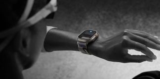 Controlando el Apple Watch Ultra dos con un toque de los dedos índice y pulgar