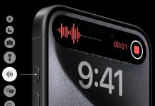 Botón multifunción en el iPhone 15 Pro