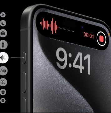Botón multifunción en el iPhone 15 Pro