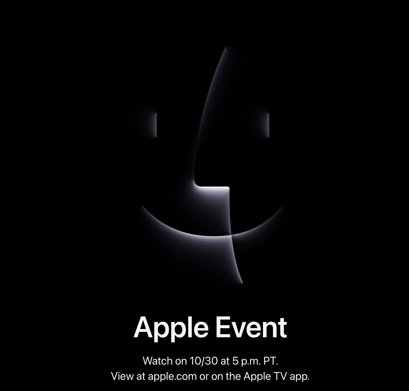 Logo de Finder en el evento Acojonantemente rápido de Apple