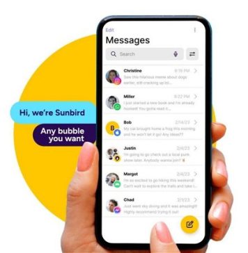 Sunbird, una App que reúne varios servicios de mensajería