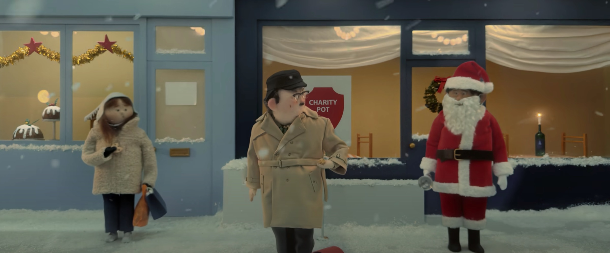 Fotograma del stop-motion del vídeo Fuzzy Feelings de Apple para la Navidad del año 2023