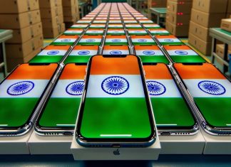 iPhone con la bandera de India