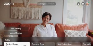 App de Zoom en el Apple TV