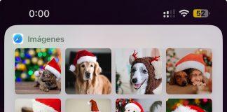 Esto es lo que Siri pone en pantalla cuando le pides que genere una imagen de un perro con un gorro de Navidad