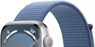 Apple Watch Series 9 GPS con Caja de Aluminio en Plata de 45 mm y Correa Loop Deportiva Azul Invierno