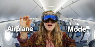 Modo Viaje o Avión en las Vision Pro