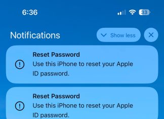 Más de cien notificaciones pidiendo el cambio de contraseña de una cuenta de Apple