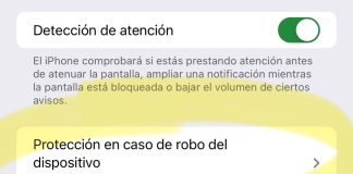 Protección en caso de robo de dispositivo