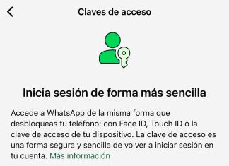 Configurando claves de acceso para WhatsApp