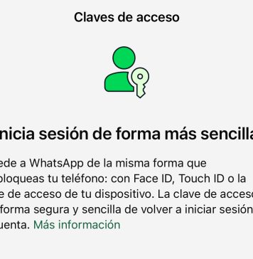 Configurando claves de acceso para WhatsApp