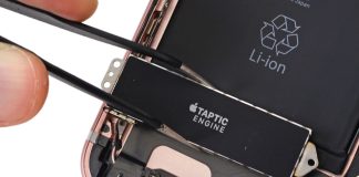 Taptic Engine dentro de un iPhone