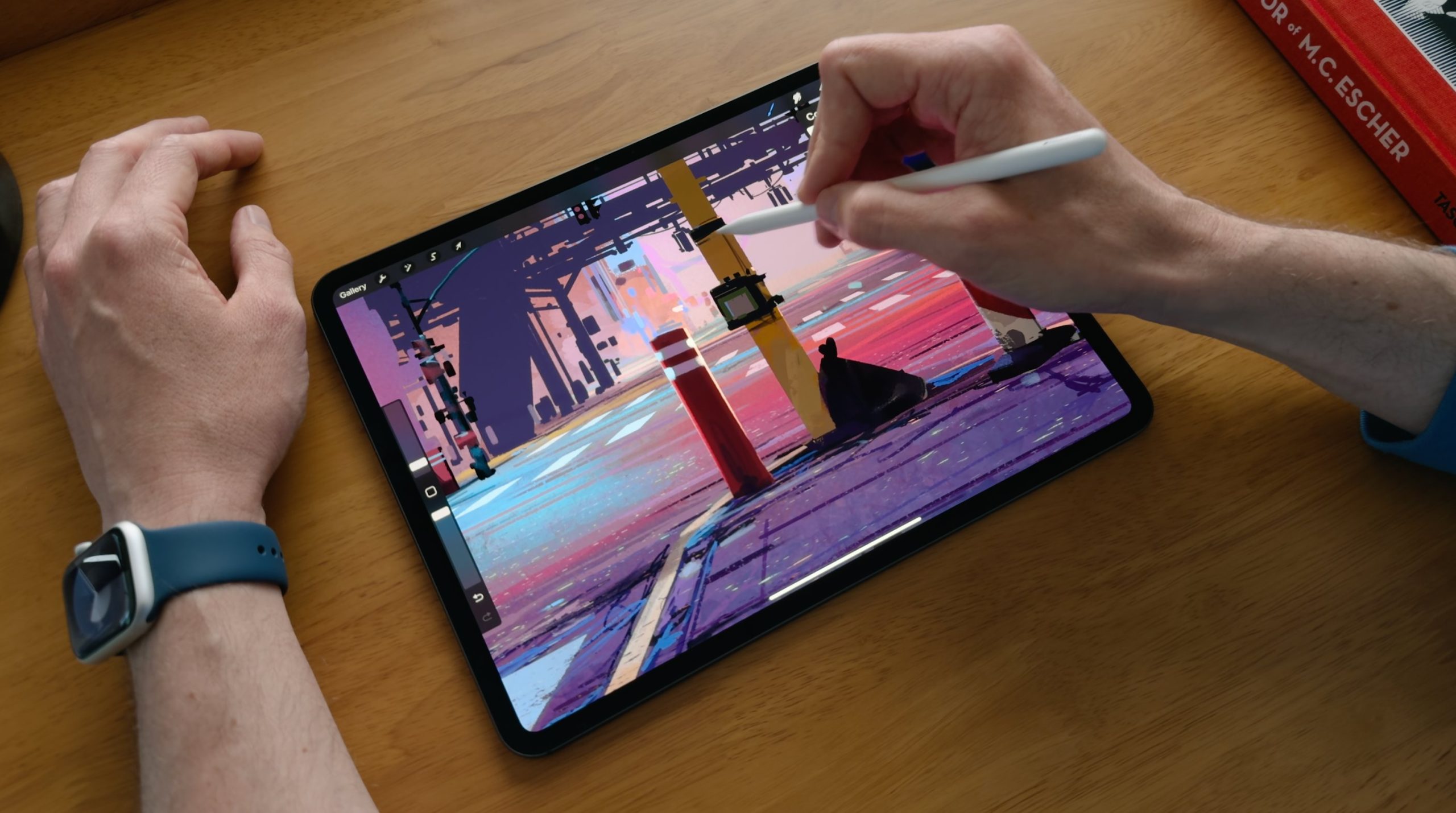 Apple Pencil Pro en un iPad Pro con M4