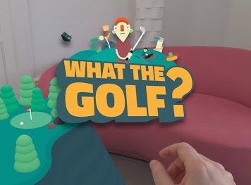 Juego What the golf en las Vision Pro