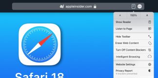 Nuevo menú unificado en Safari para el control de las webs