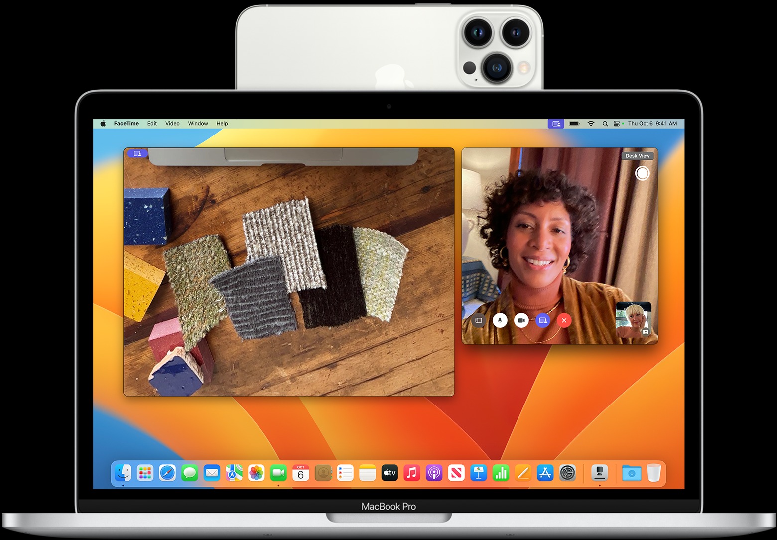 Continuity Camera, utilizando el iPhone como una webcam externa conectada inalámbricamente