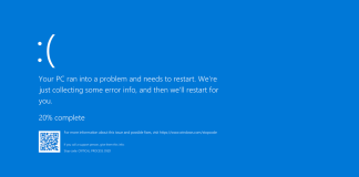 La famosa Blue Screen Of Death de Windows, o BSOD para abreviar
