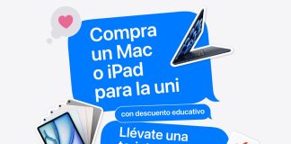 Campaña de vuelta al cole de Apple en España, año 2024