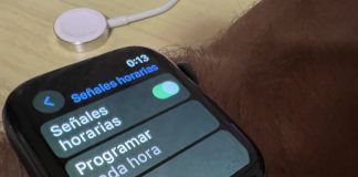 Configurando las señales horarias en el Apple Watch