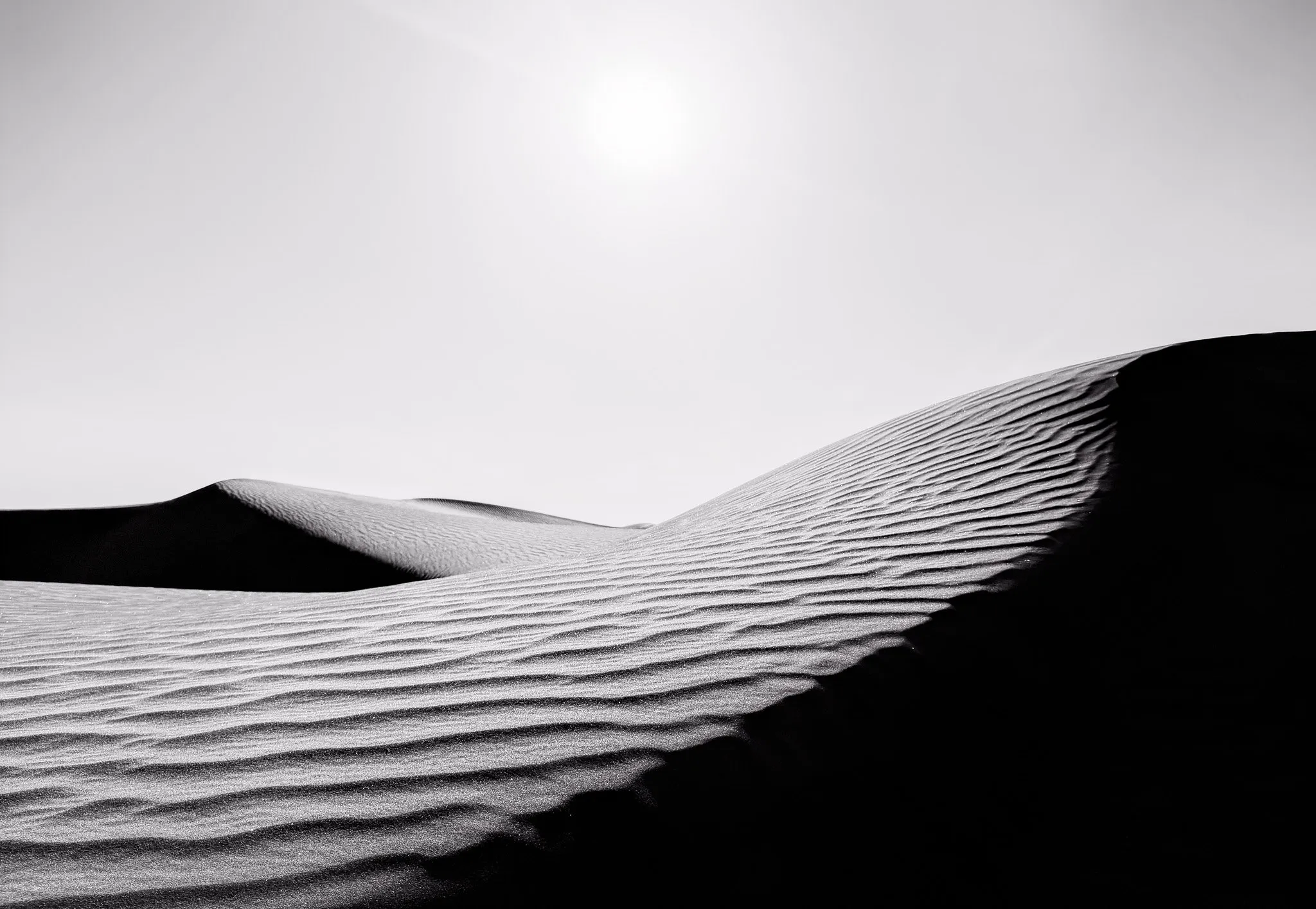 Foto del desierto de Kenia utilizando el estilo fotográfico Stark B&W