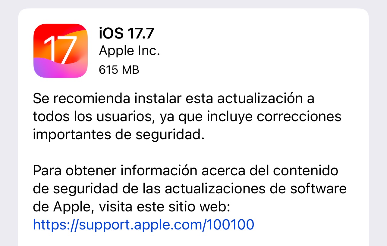 iOS 17.7