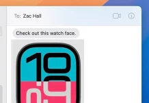 App de Mensajes con un diseño de reloj de Apple Watch compartido. Esto es lo que hace que la App de Mensajes se cuelgue