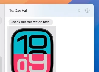 App de Mensajes con un diseño de reloj de Apple Watch compartido. Esto es lo que hace que la App de Mensajes se cuelgue