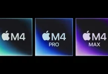 Logos de M4, M4 Pro y M4 Max