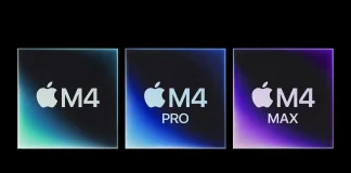 Logos de M4, M4 Pro y M4 Max