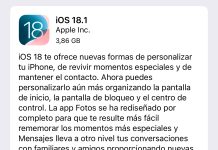 iOS 18.1 ya disponible