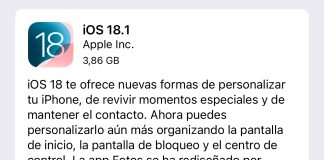 iOS 18.1 ya disponible