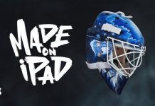 Casco de Hockey diseñado con un iPad