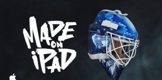 Casco de Hockey diseñado con un iPad